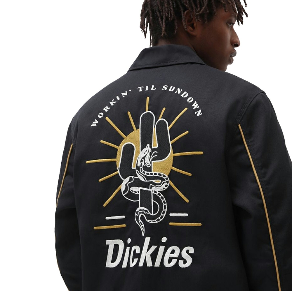 Dickies Cafe Racer Biker Mechanic Jacket Western Rider Work Wear Motorcycle USA